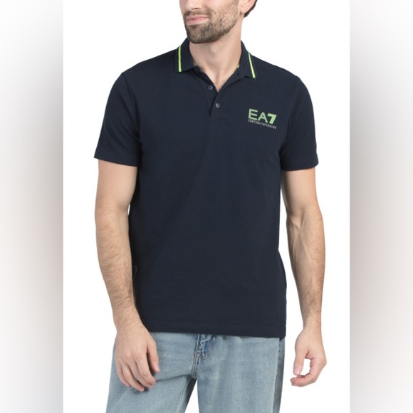 NWT - Emporio Armani Men’s EA7 Logo Polo Shirt - Size XL - Picture 2 of 11